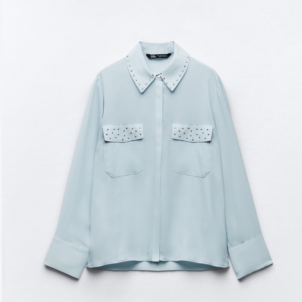 Zara shirt size XL blue